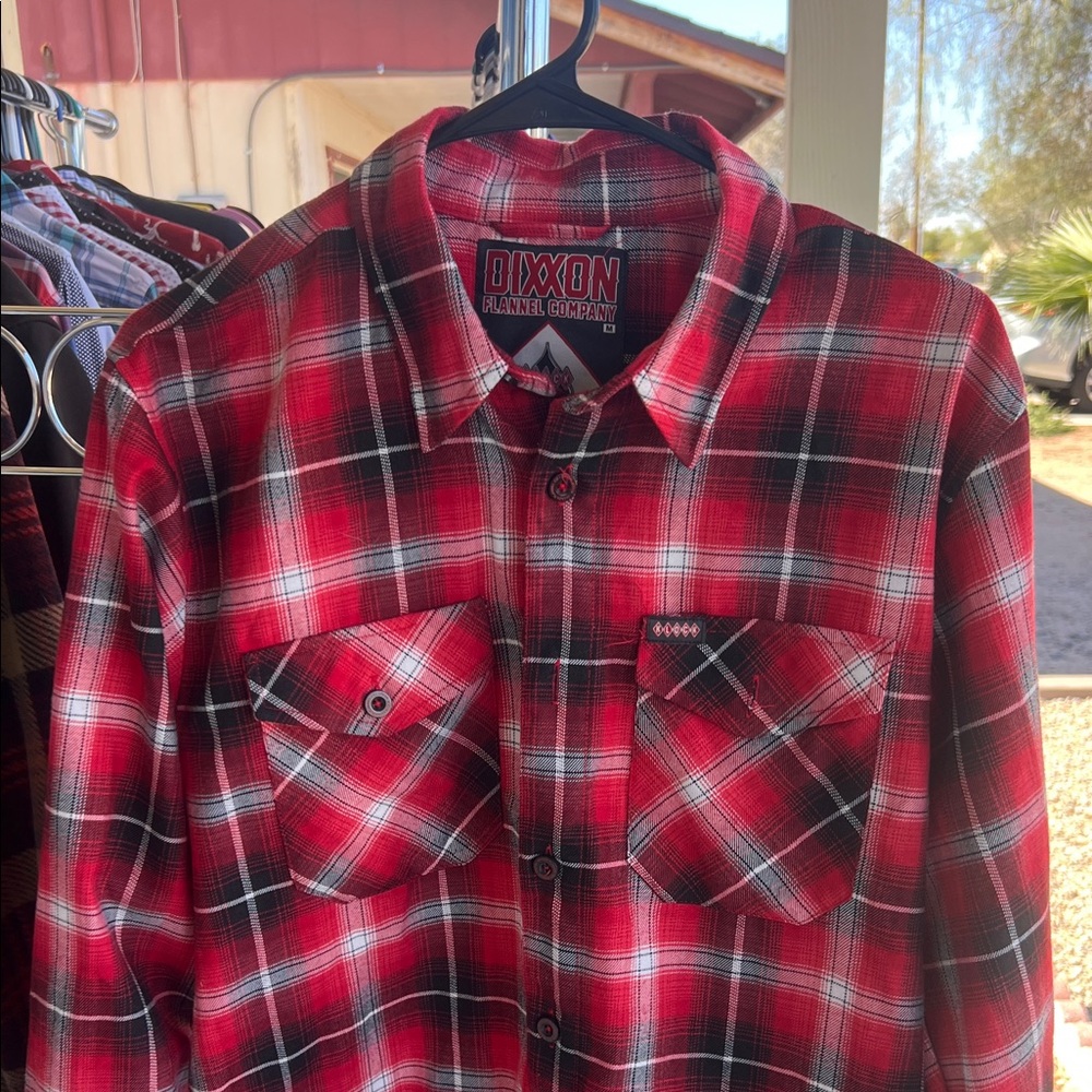 DIXXON Classic Red and Black Plaid Shirt